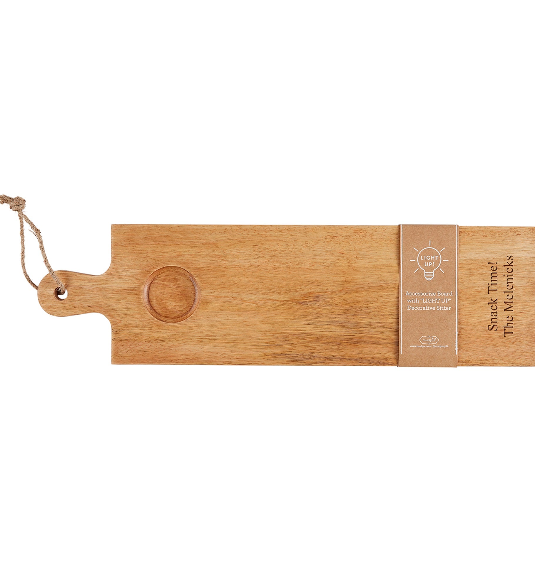 Engraved Wood Serving Board for Light Up Sitters
