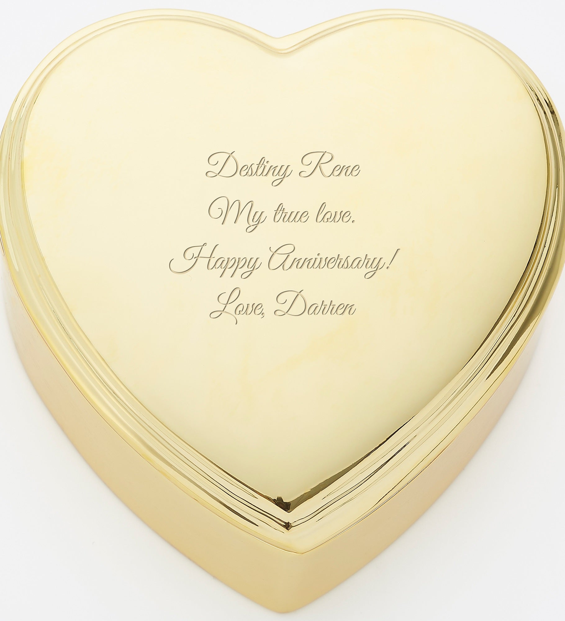 Kittenish Engraved Heart Box and Small Metal Hoop Set