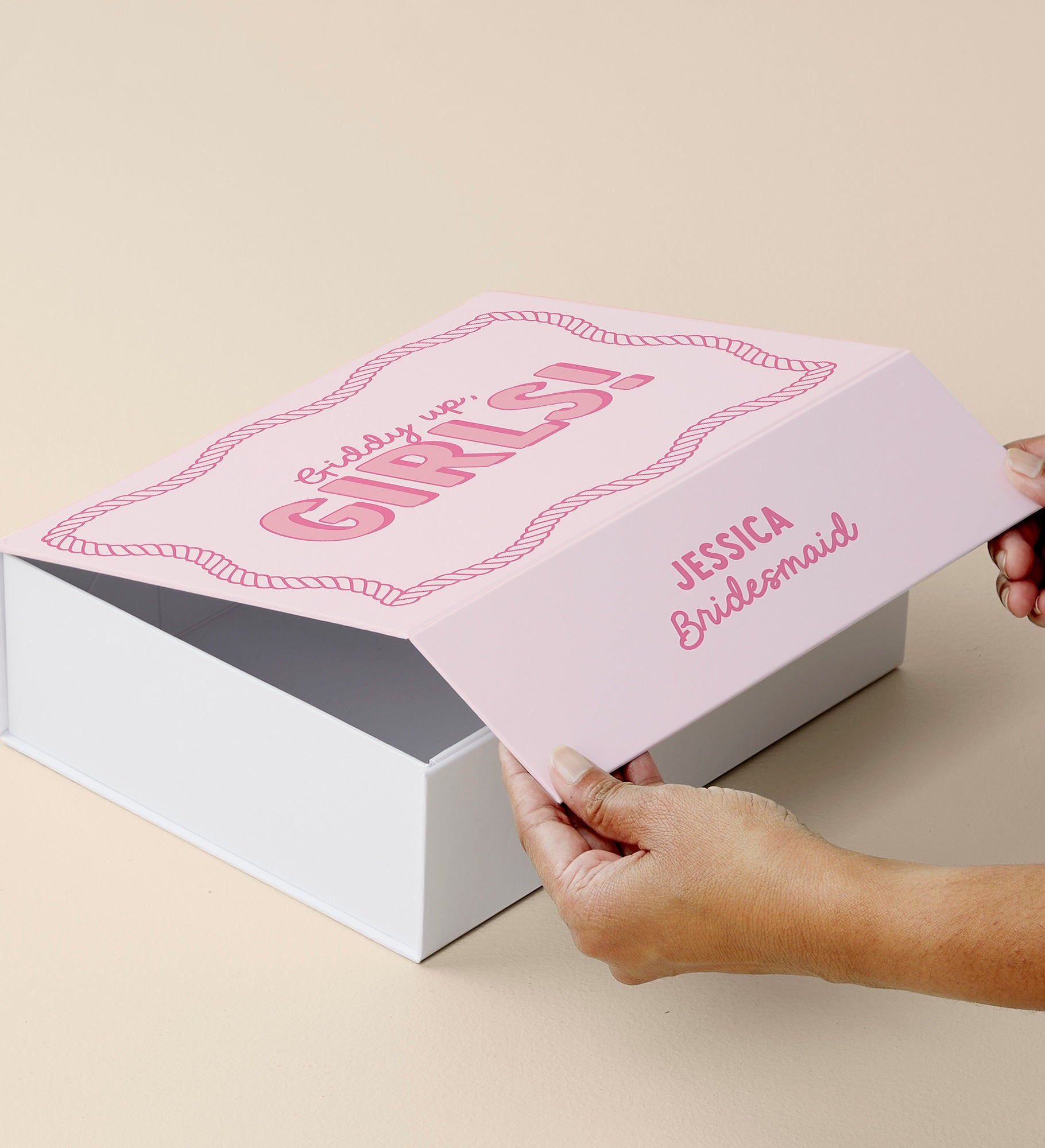Kittenish Pink Rodeo Personalized Keepsake Box