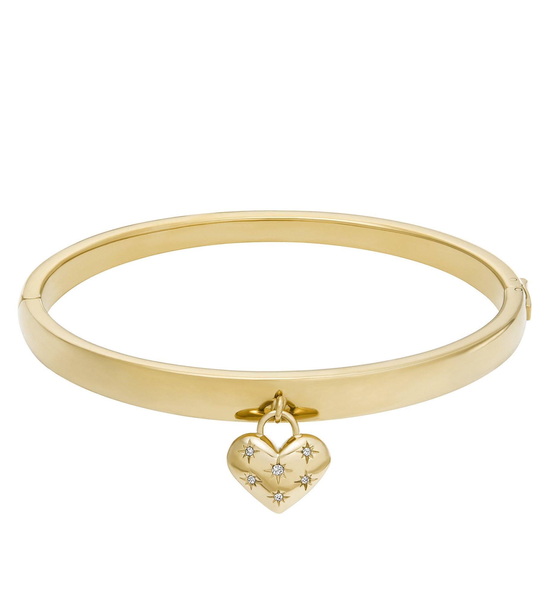 Fossil Heart Bangle Bracelet