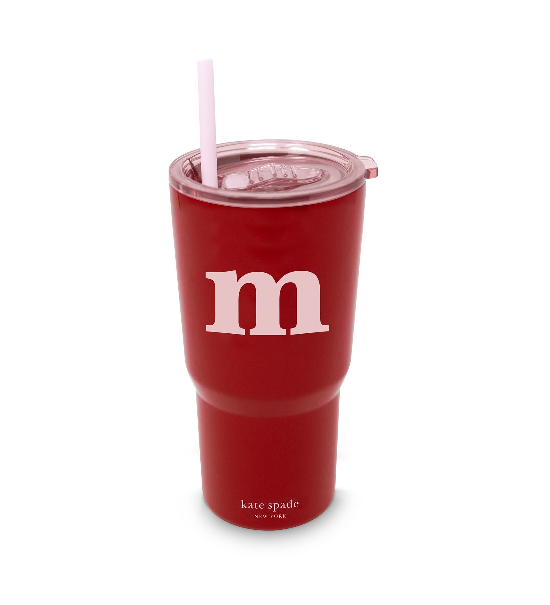 kate spade new york Initial Travel Cup with Straw - M