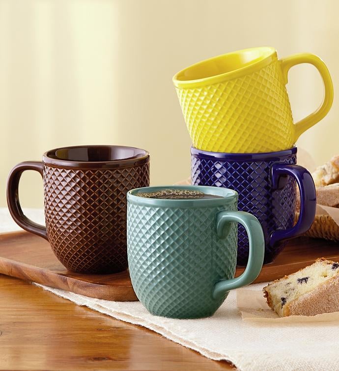 DiamondTextured Mug Set