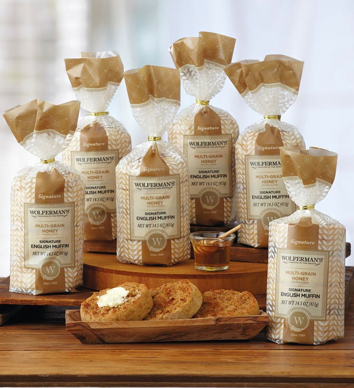 MultiGrain Honey SuperThick English Muffins   Packages