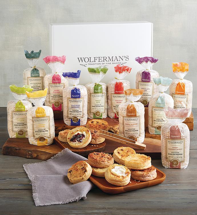 Mix  Match SuperThick English Muffins Gift Box with Tongs   Packages